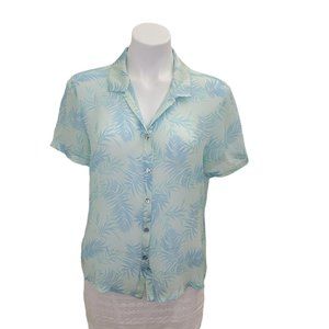 Tommy Bahama Silk Button Down Hawaiian Shirt